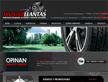 Tablet Screenshot of importllantas.com
